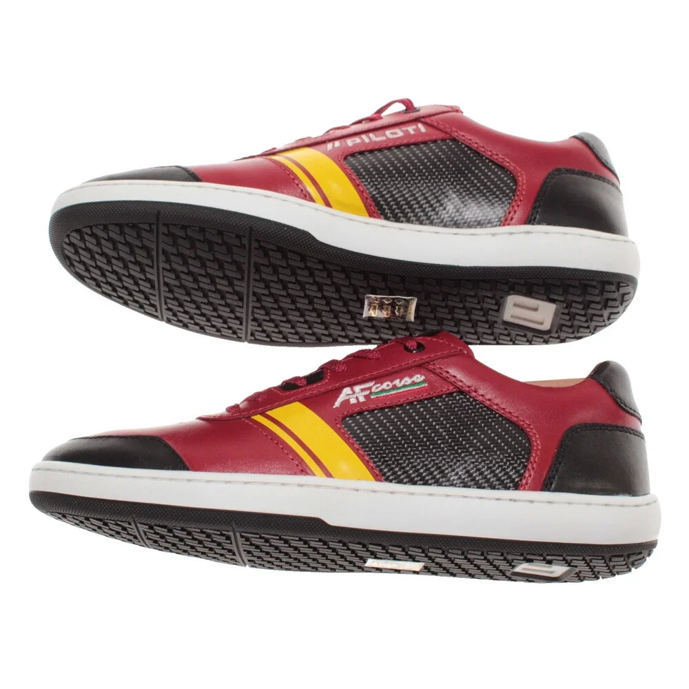 Piloti NWB Competizione AF Corse Driving Sneakers Size 7 US in Red Leather